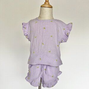 Old Navy 100% Cotton Lavender Banana Set